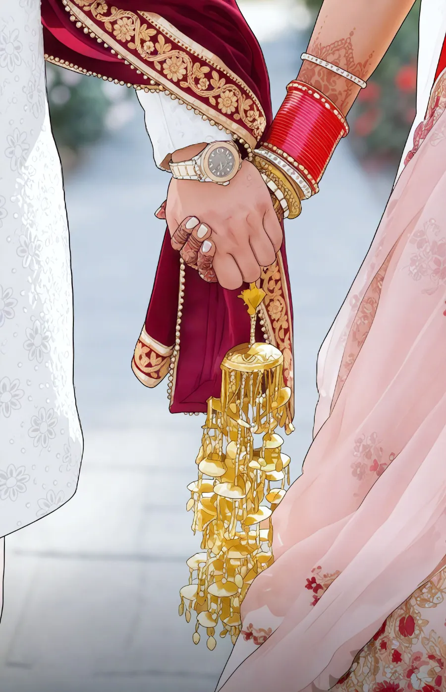 Anmol and Navi, hand in hand